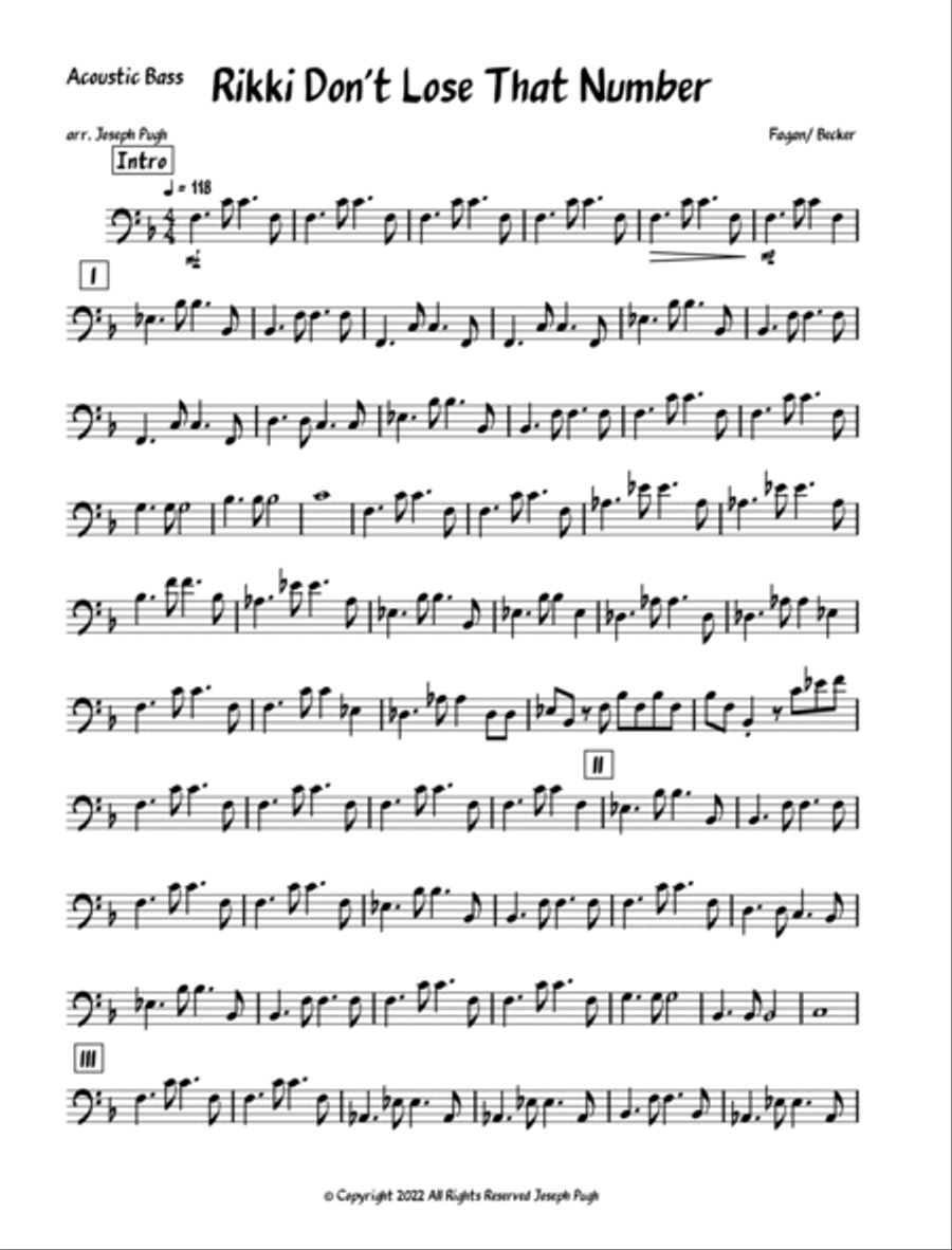 Rikki Don't Lose That Number String Quintet scores gallery preview page 6