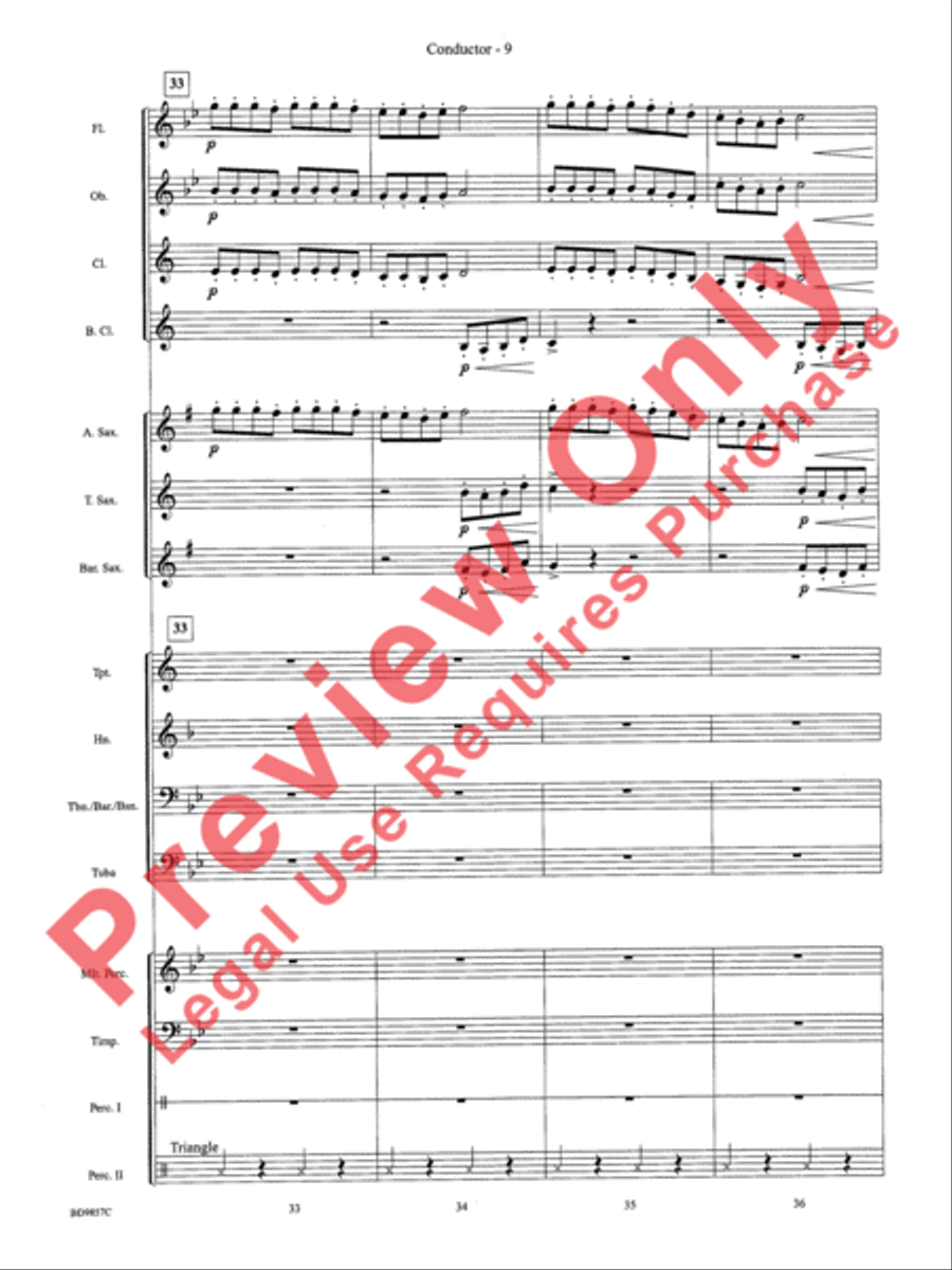 Contredanse Concert Band scores gallery preview page 11