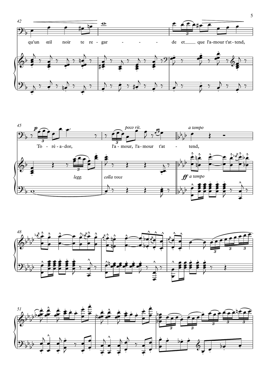 Votre toast (Toreador Song) - Carmen Baritone Horn TC scores gallery preview page 6
