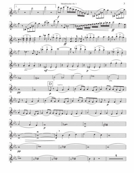 Mendelssohn Octet arr. for String Quartet op. 20 in Eb image number null