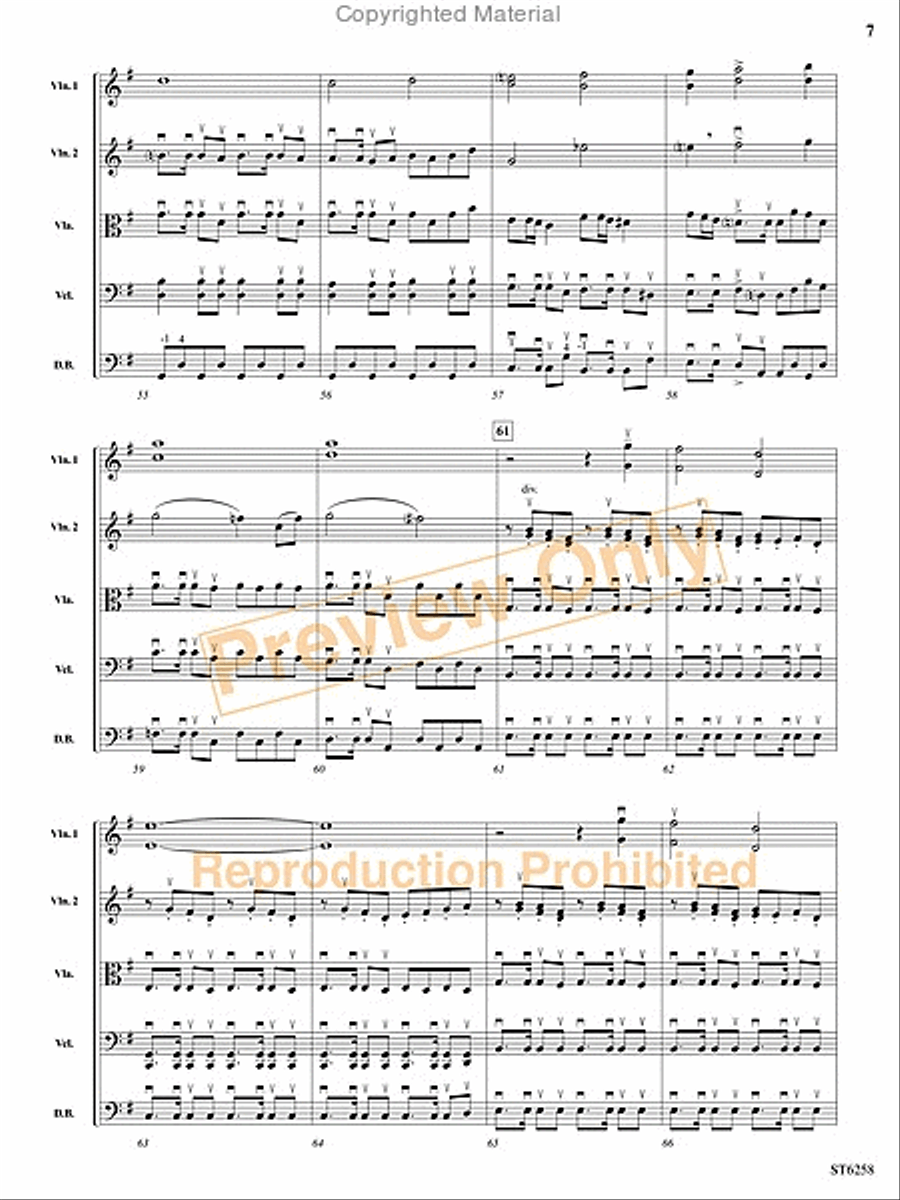 Legend of the Phantom Pirates String Orchestra scores gallery preview page 6