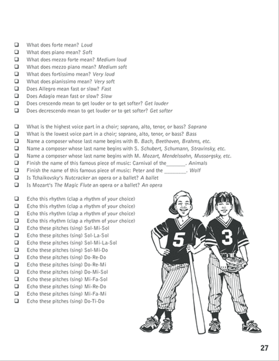 Play Ball! Unison Choir scores gallery preview page 28