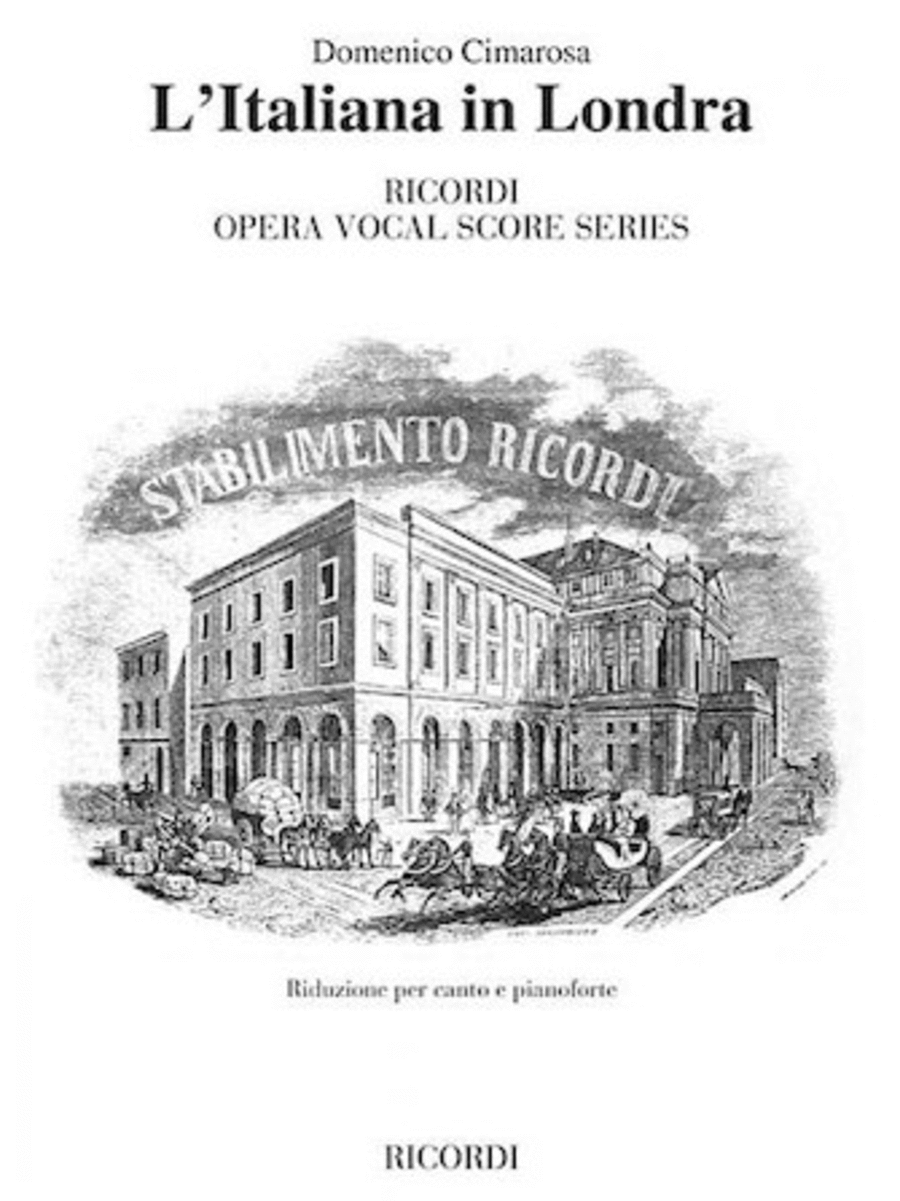 L'italiana in Londra Voice scores gallery preview page 1