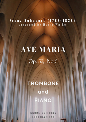 Book cover for Schubert: Ave Maria (for Trombone and Piano)