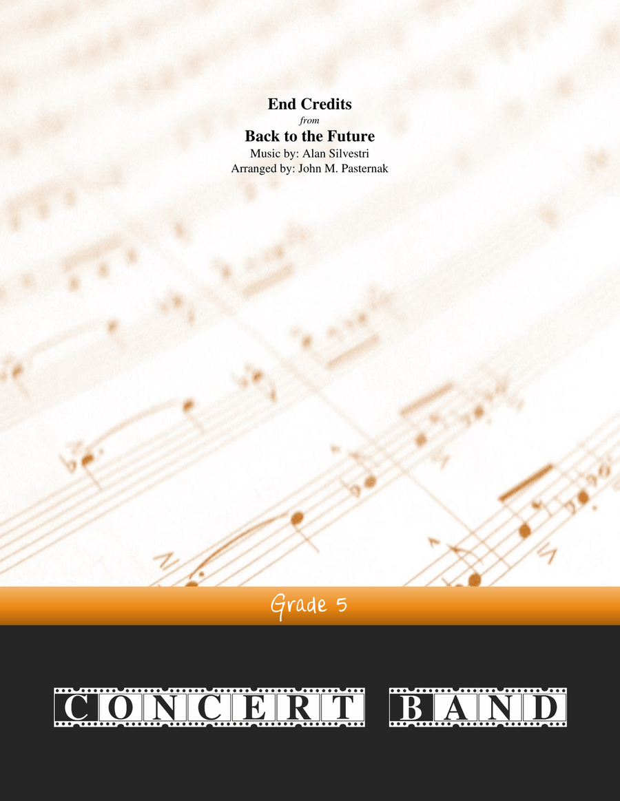 Back To The Future Concert Band scores gallery preview page 1