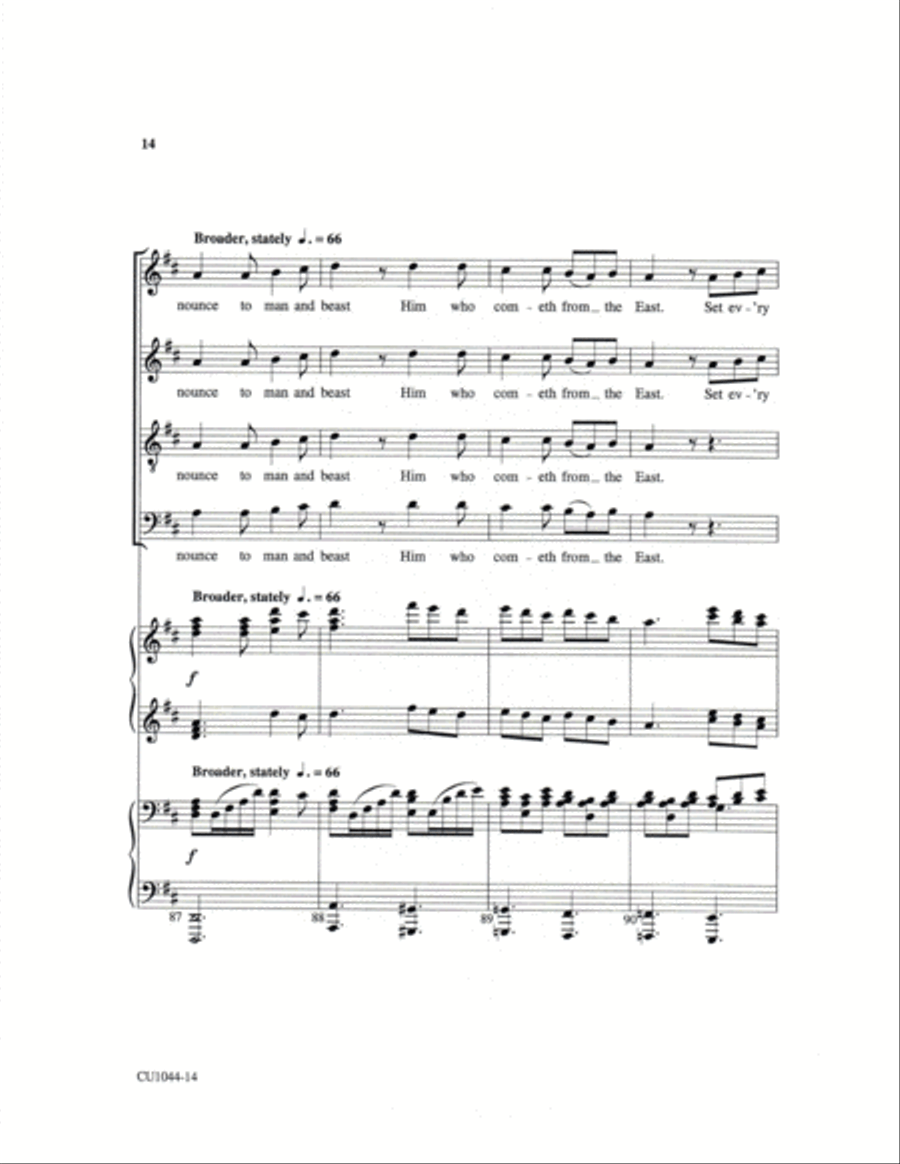 People, Look East - SATB 4-Part scores gallery preview page 9