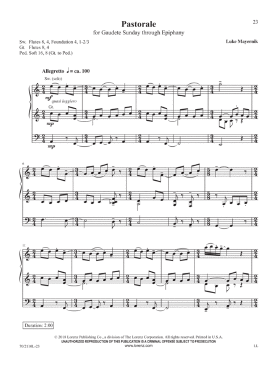In the Ending of the Year Organ Solo scores gallery preview page 7