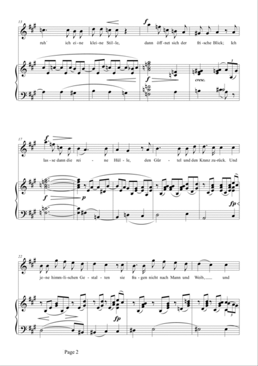Schumann-So laßt mich scheinen,bis ich werde,Op.98a No.1 in A Major Voice scores gallery preview page 3