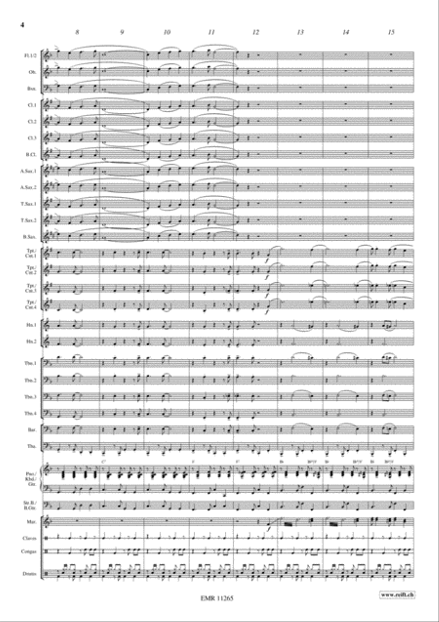 Sweetheart Romance Concert Band scores gallery preview page 5