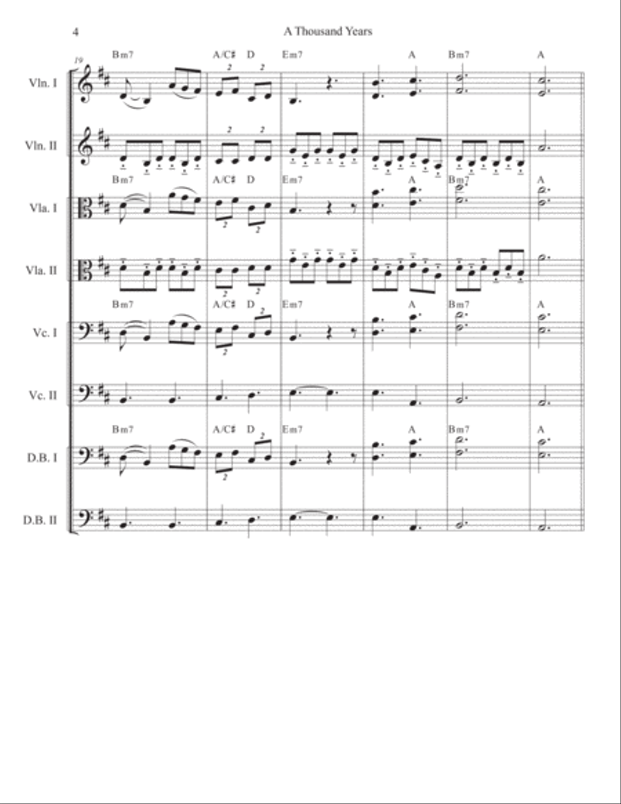 A Thousand Years Cello scores gallery preview page 4