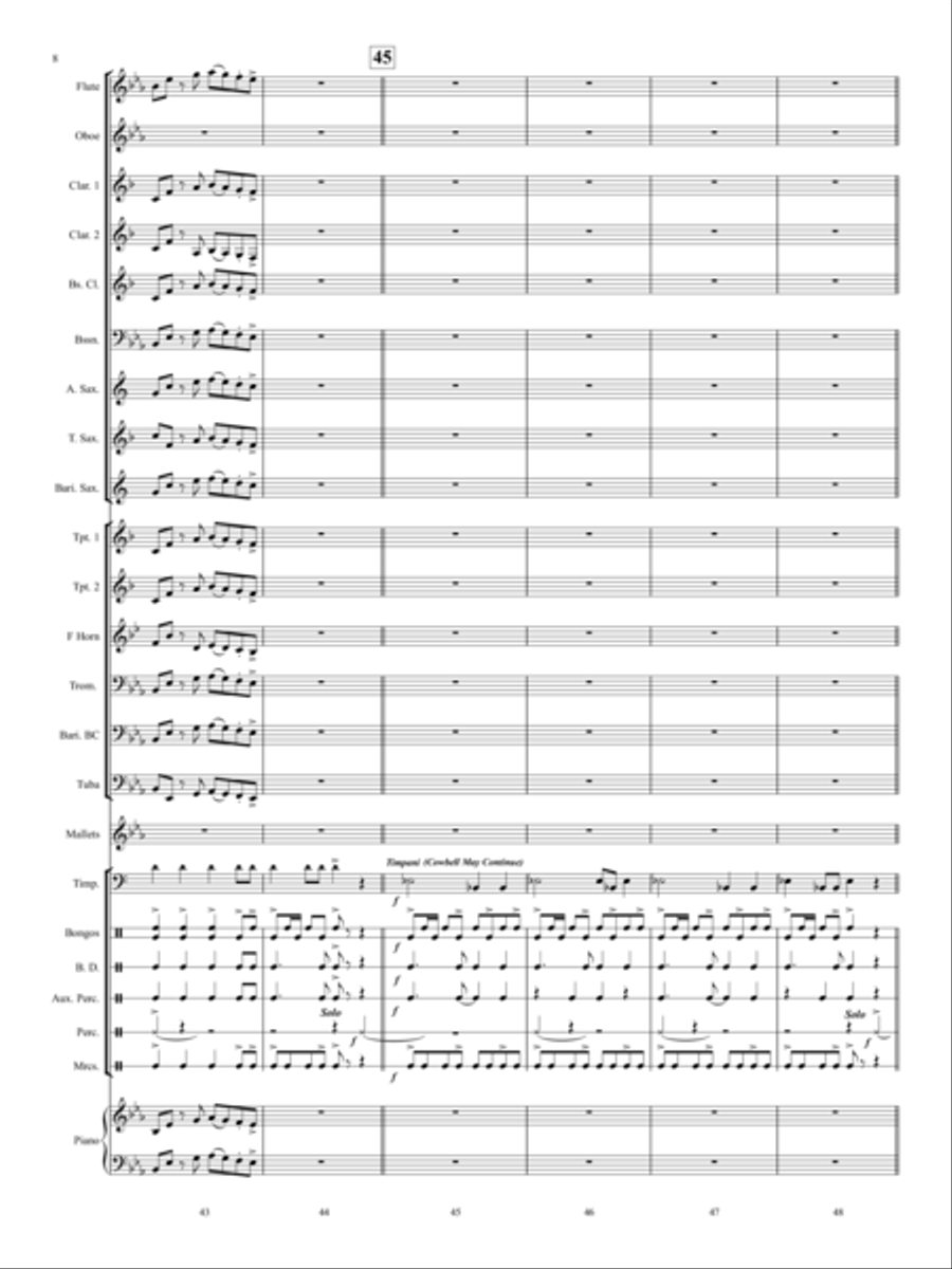 Siesta San Anton Siesta San Anton Concert Band scores gallery preview page 9