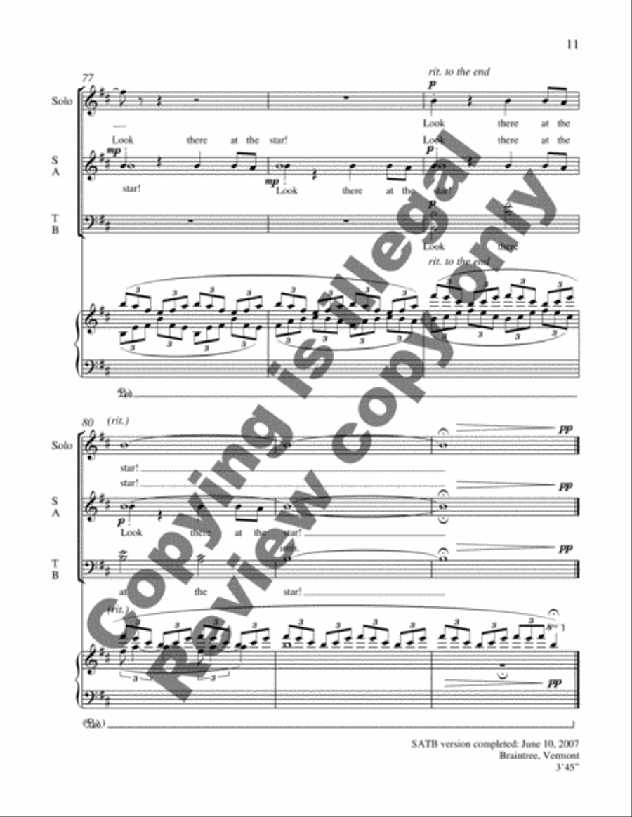 Shepherd's Song at Christmas Divisi scores gallery preview page 8