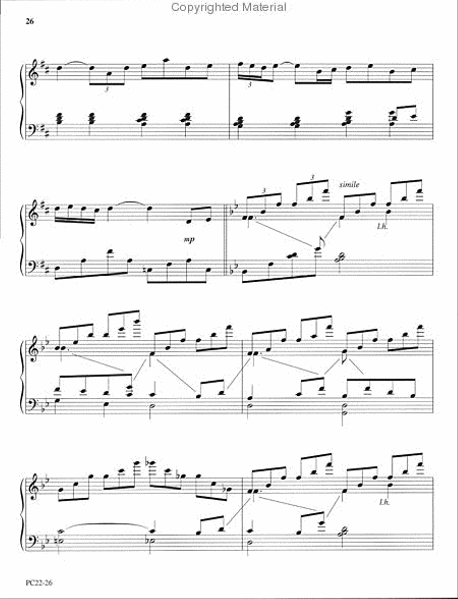 Abide with Me - Pinkston Piano Solo scores gallery preview page 4