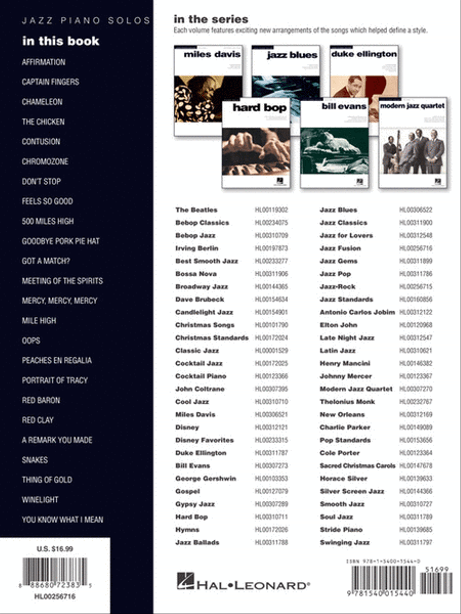 Jazz Fusion Piano Solo scores gallery preview page 7