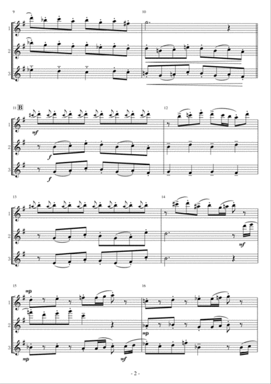 Belle Woodwind Trio scores gallery preview page 2