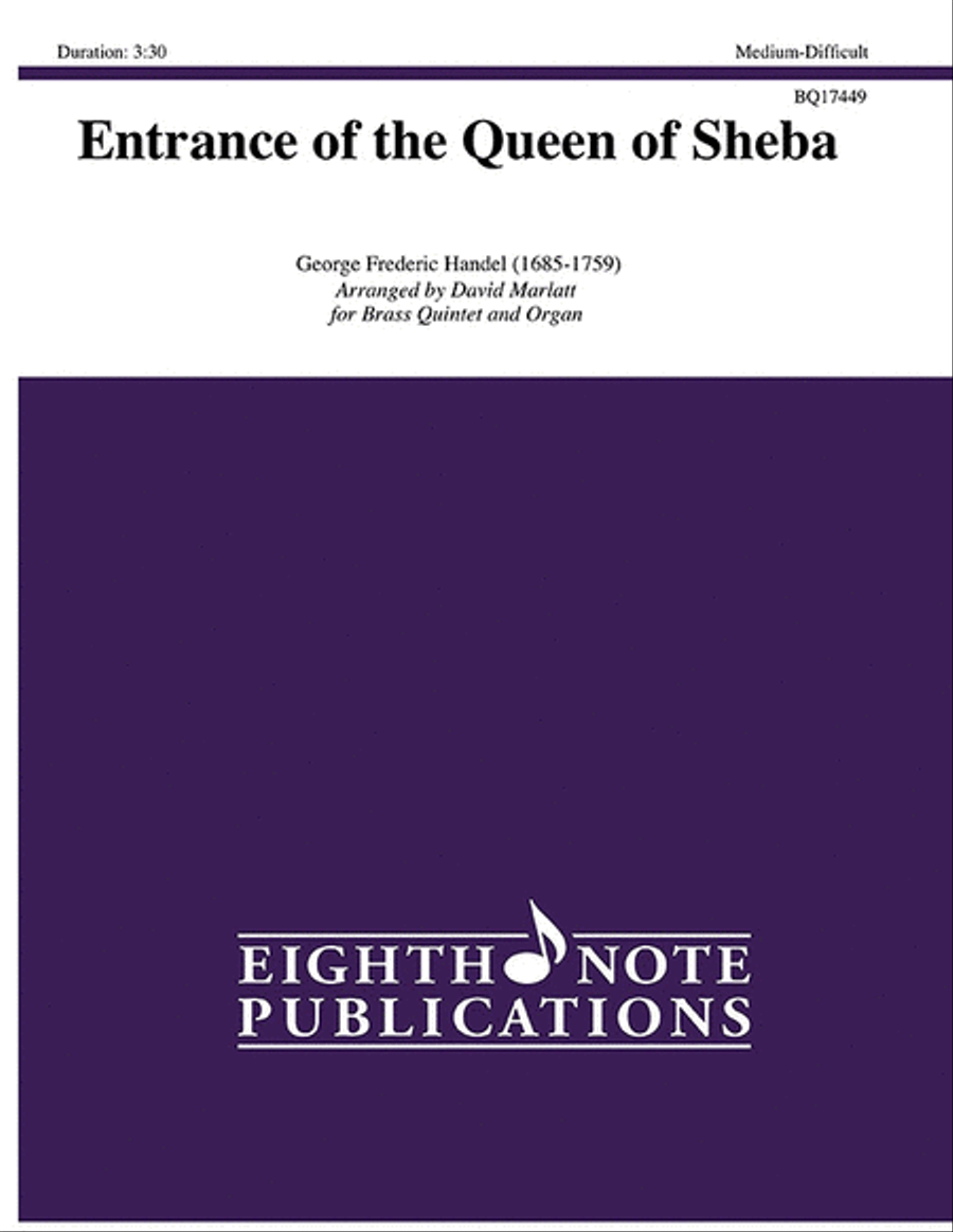 Entrance of the Queen of Sheba Brass Ensemble scores gallery preview page 1