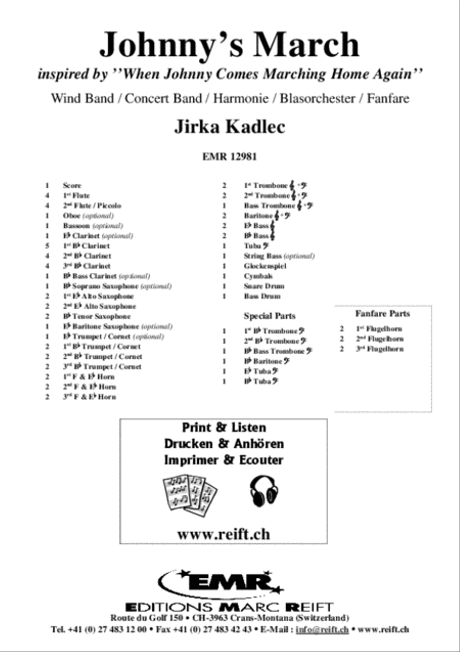 Johnny's March Concert Band scores gallery preview page 2