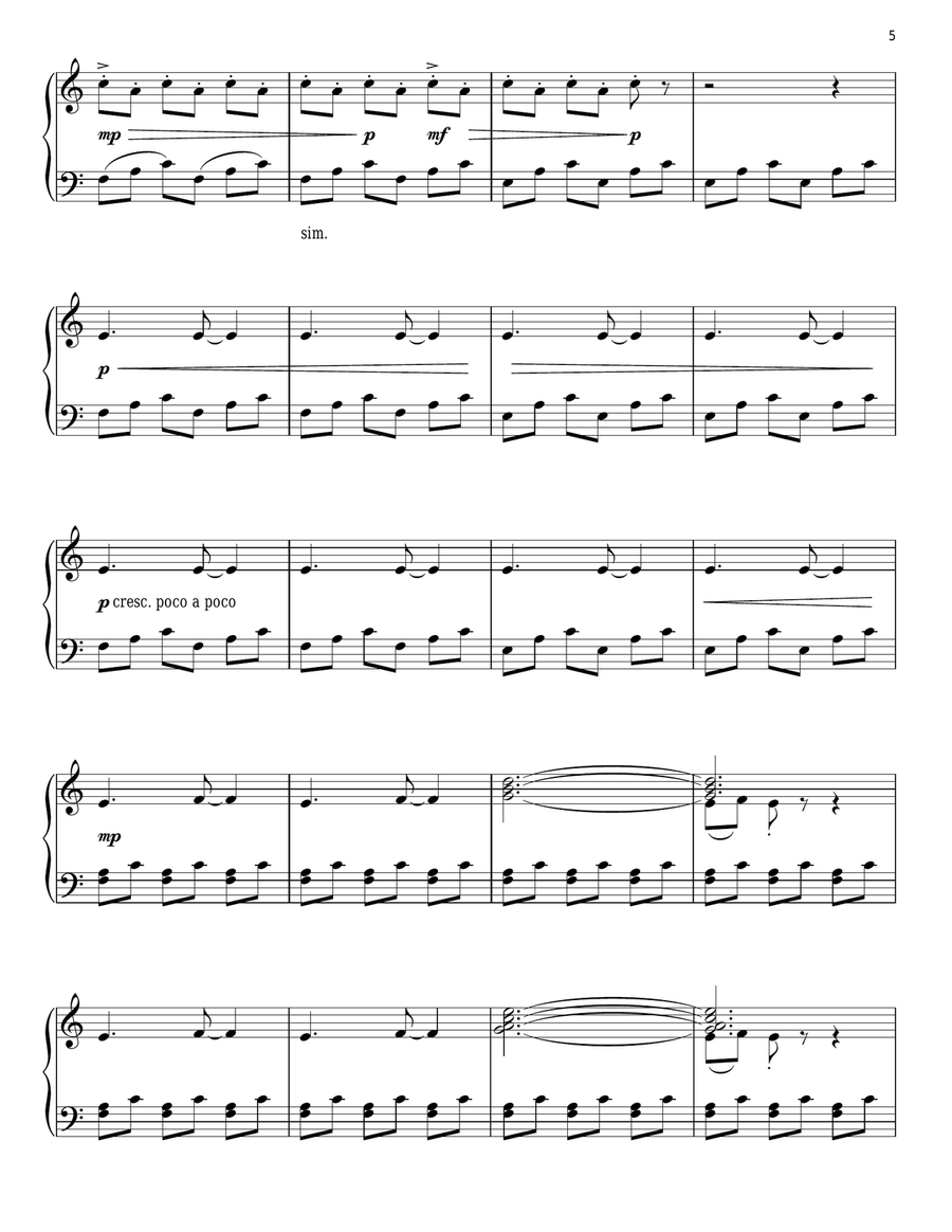 Preparation Piano Solo scores gallery preview page 5