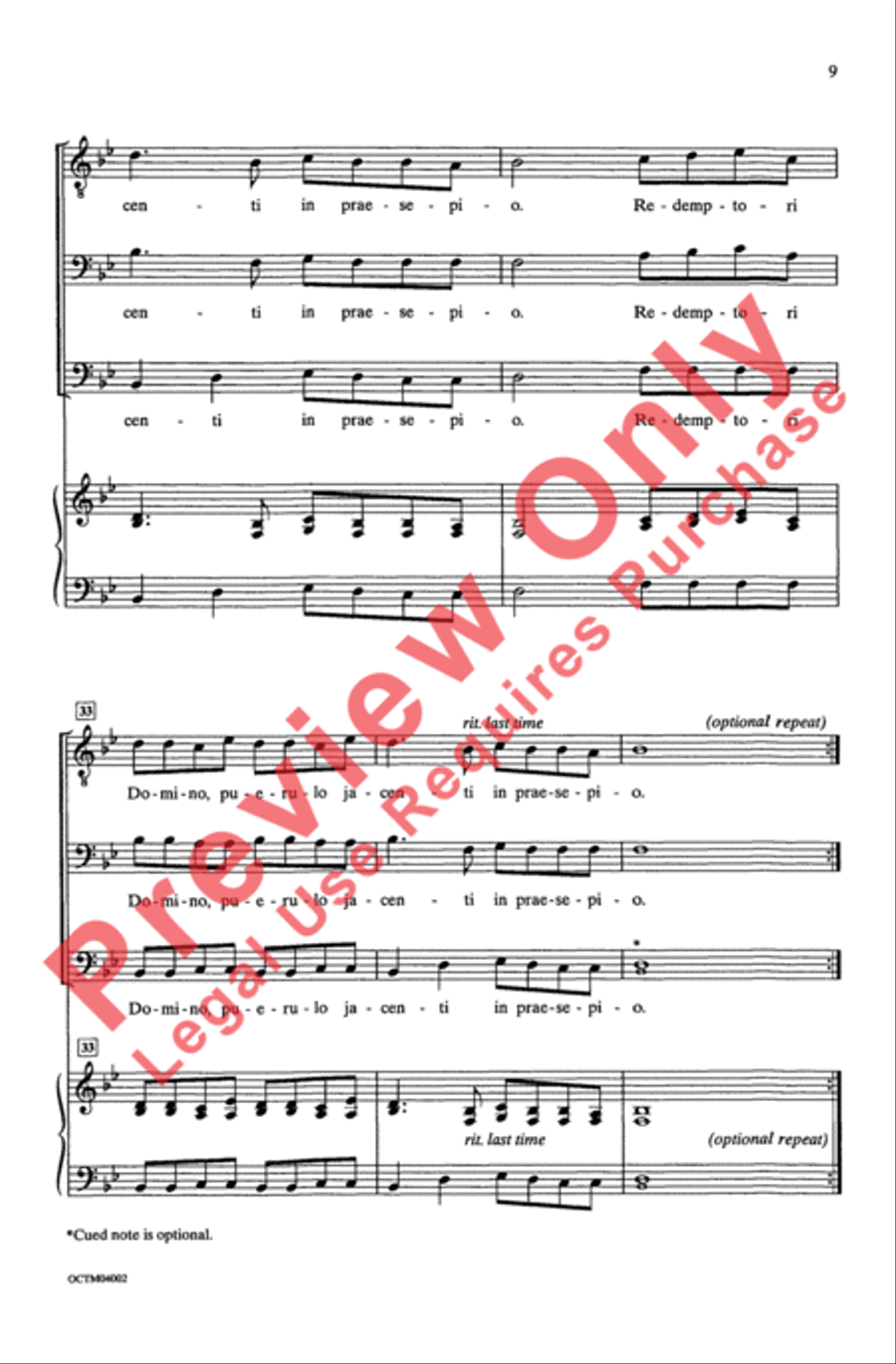 Psallite Men's Choir scores gallery preview page 9