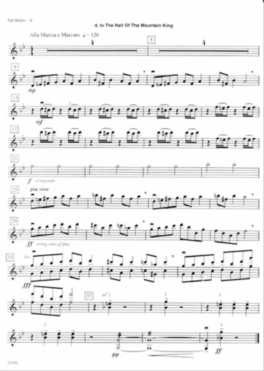 Peer Gynt Suite String Orchestra scores gallery preview page 5