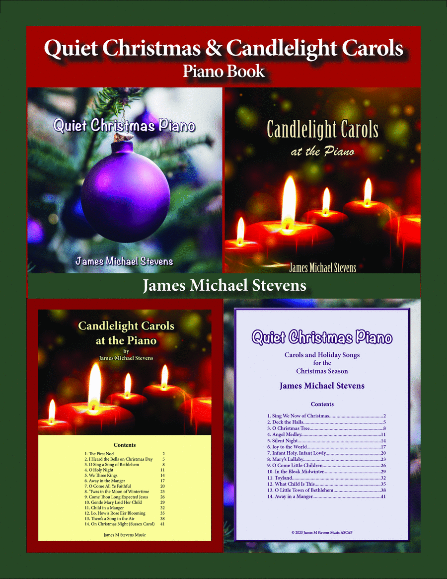 Quiet Christmas & Candlelight Carols Piano Method scores gallery preview page 1