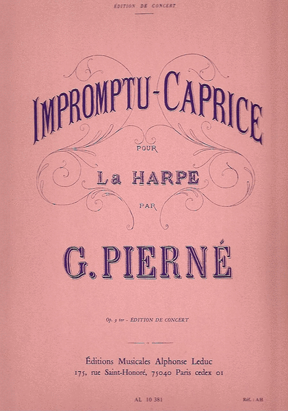Impromptu Caprice Op9 Ter - Harpe (Edition de Concert)