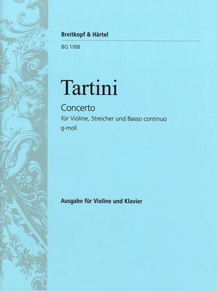 Book cover for Violin Concerto in G minor