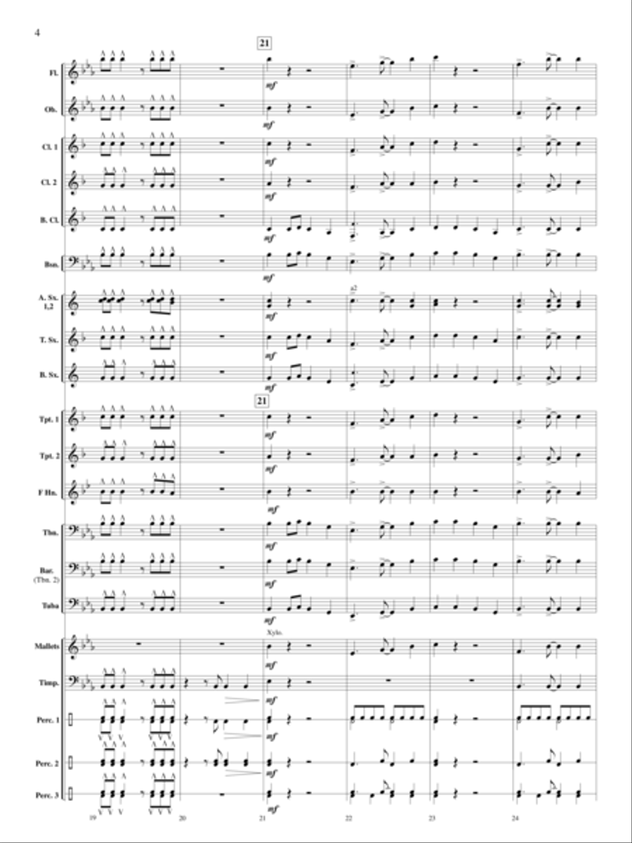 Santa Visits the Caribbean Concert Band scores gallery preview page 5