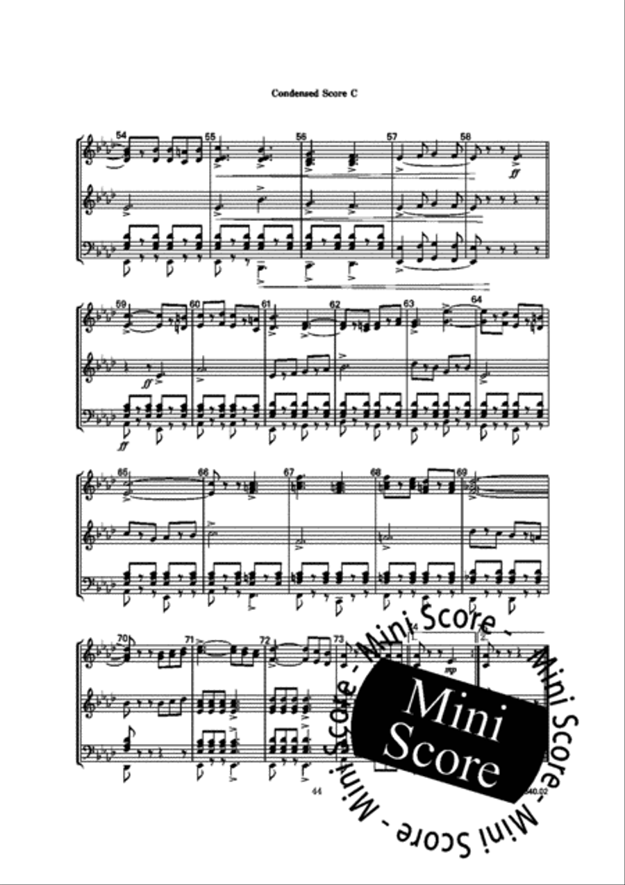 Ravanello March Concert Band scores gallery preview page 16