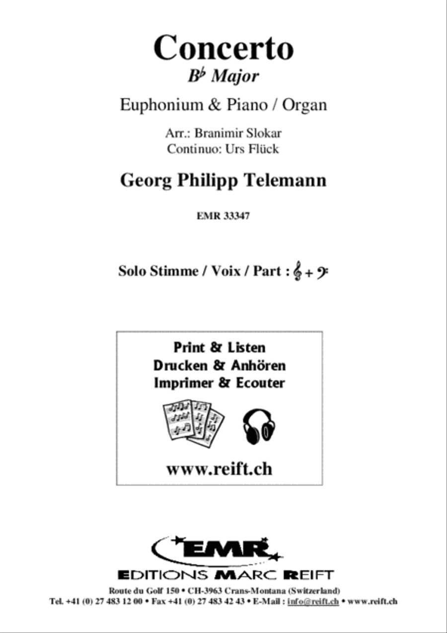 Concerto Bb Major Euphonium scores gallery preview page 2