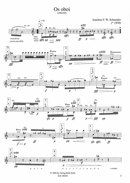 Os oboi für Oboe solo (1991/92)