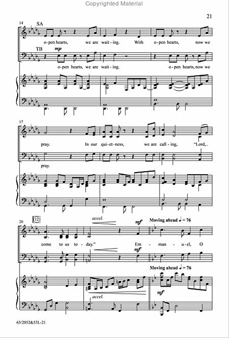 The Heart of Christmas - SATB Score with Performance CD 4-Part scores gallery preview page 5