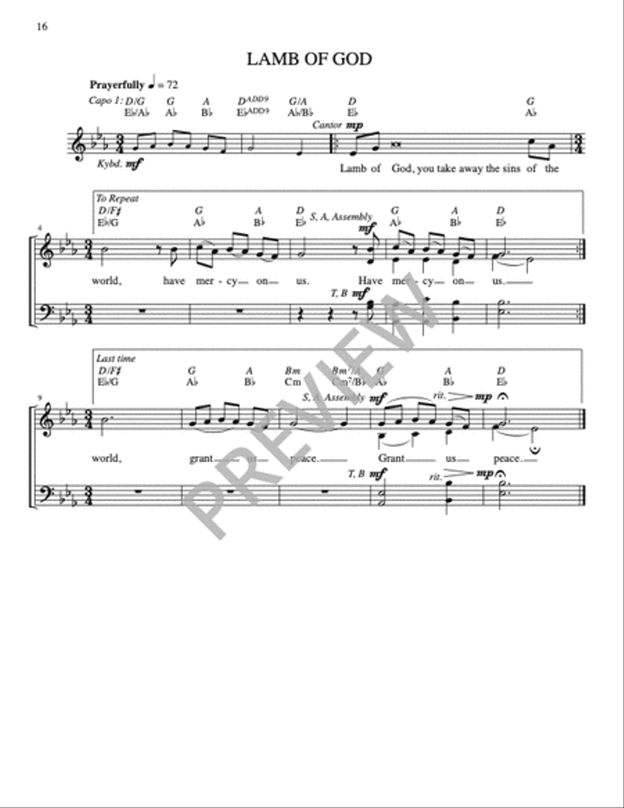 Missa de Lumine - Guitar edition Guitar scores gallery preview page 18