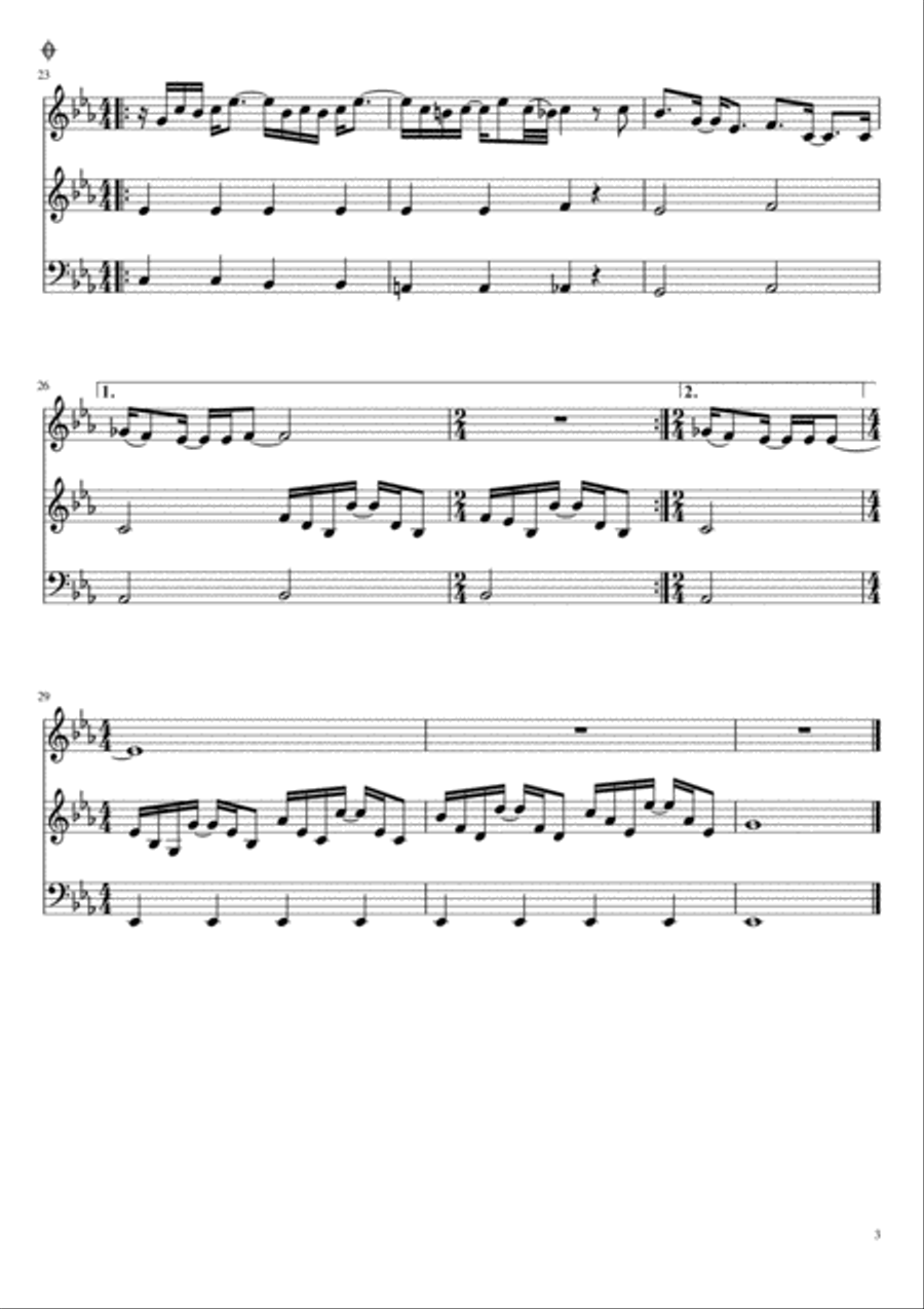 Your Song String Trio scores gallery preview page 3