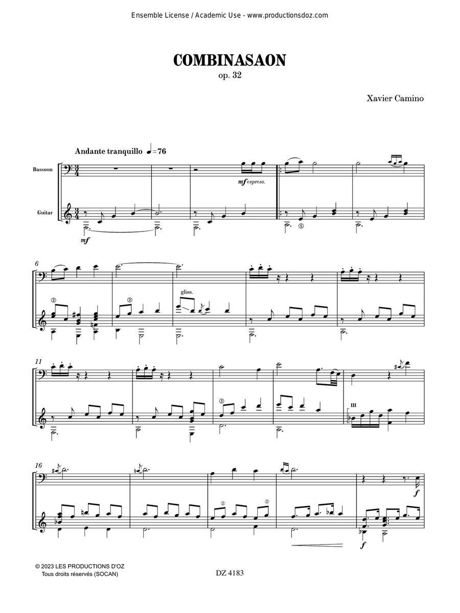 Combinasaon Bassoon - Digital Sheet Music page 2