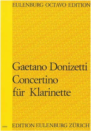 Concertino (Allegretto) for clarinet