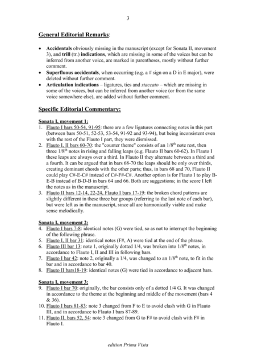 Johann Scherer, III Trios for Three Flutes, Score Flute Trio scores gallery preview page 3