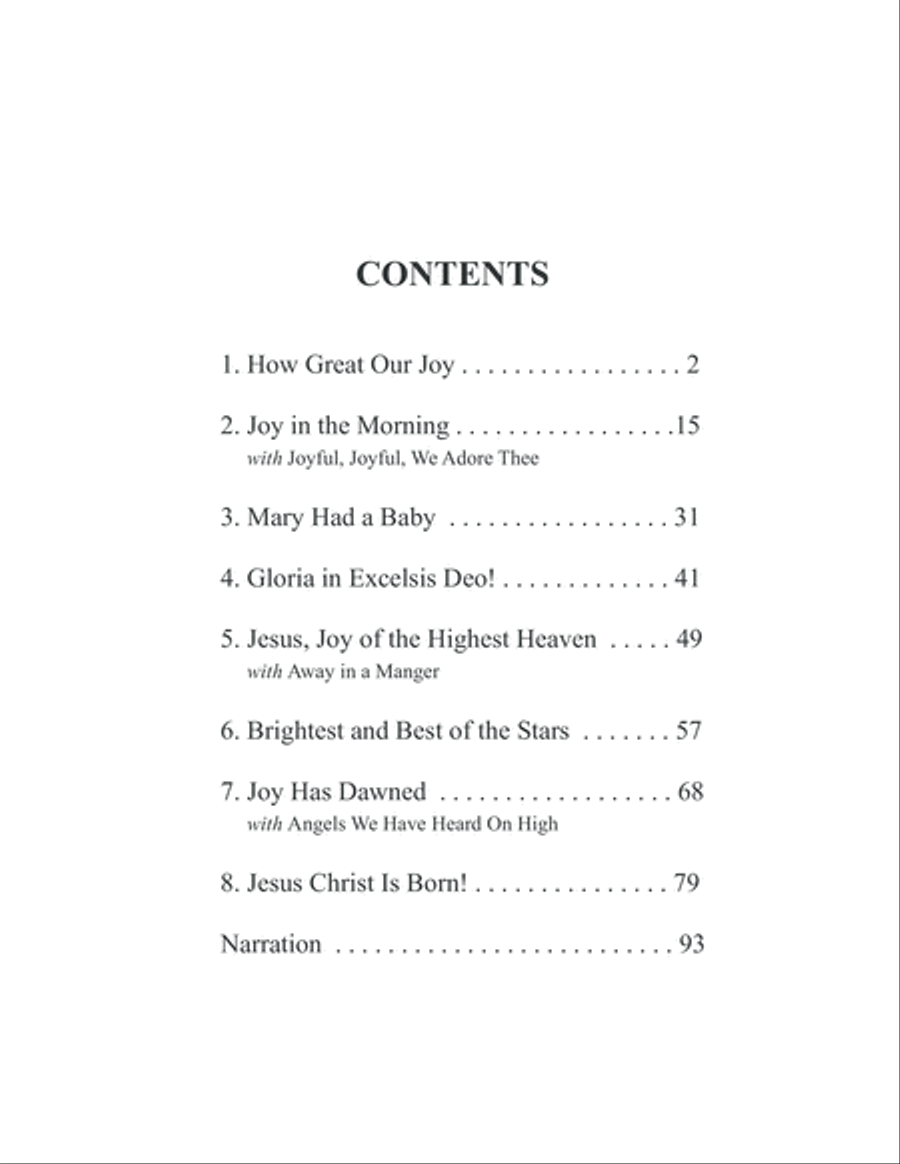 Joy Has Dawned 4-Part scores gallery preview page 7