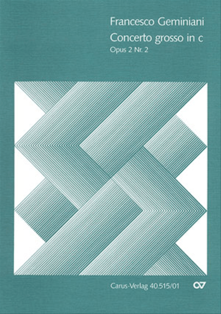 Concerto grosso in C minor by Francesco Geminiani Cello - Sheet Music