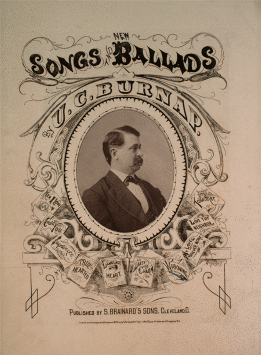 New Songs and Ballads by U.C. Burnap Voice scores gallery preview page 1