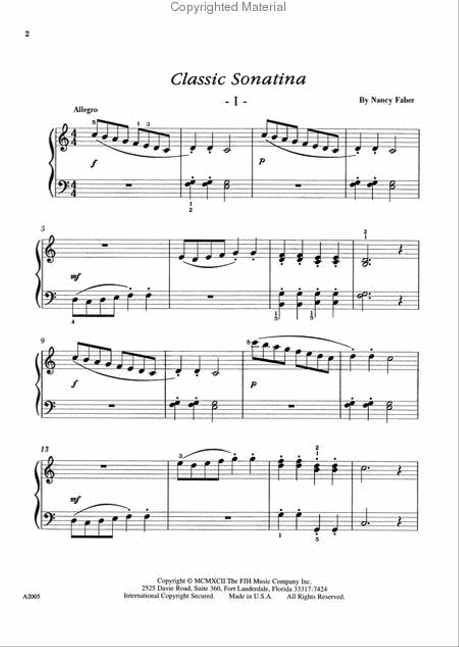 Classic Sonatina Piano Method scores gallery preview page 2