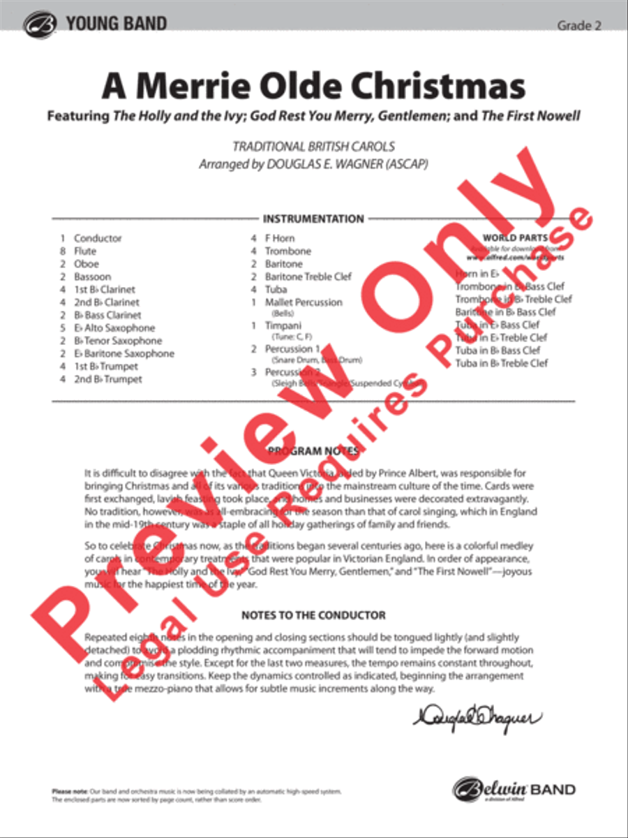 A Merrie Olde Christmas A Merrie Olde Christmas Concert Band scores gallery preview page 2