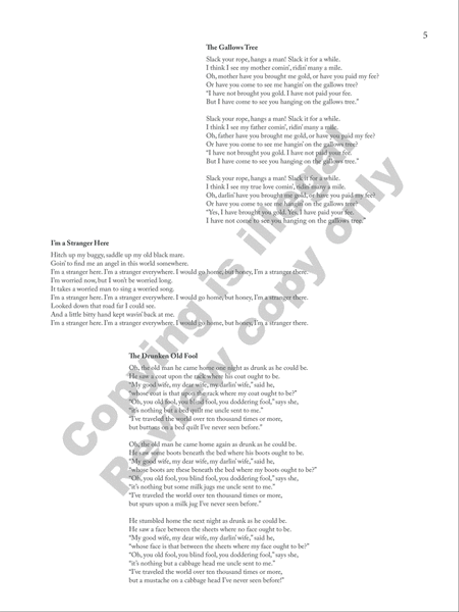 American Folk Set Low Voice scores gallery preview page 27