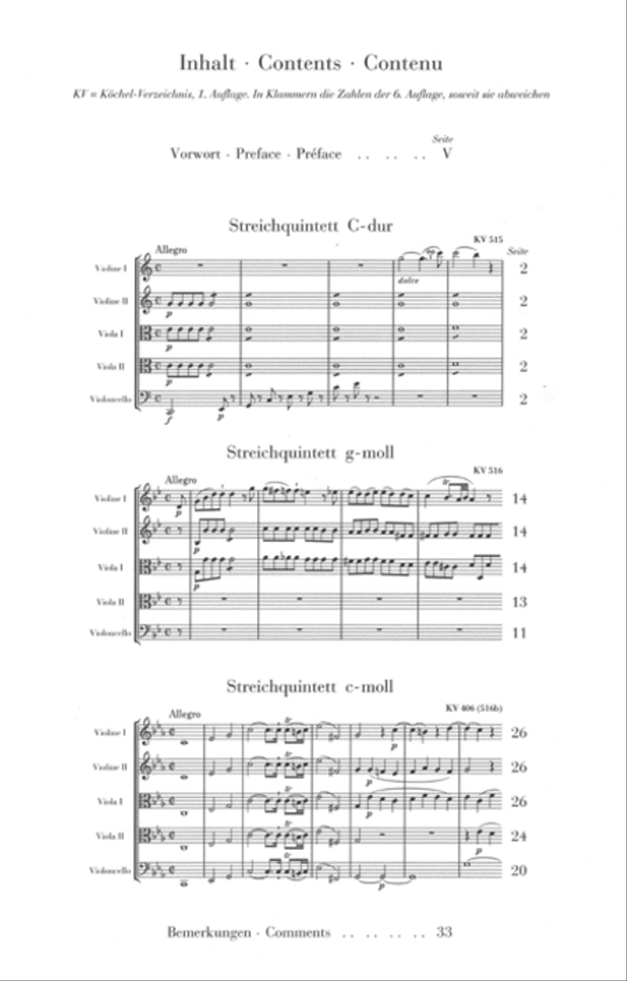String Quintets – Volume II String Quintet scores gallery preview page 2