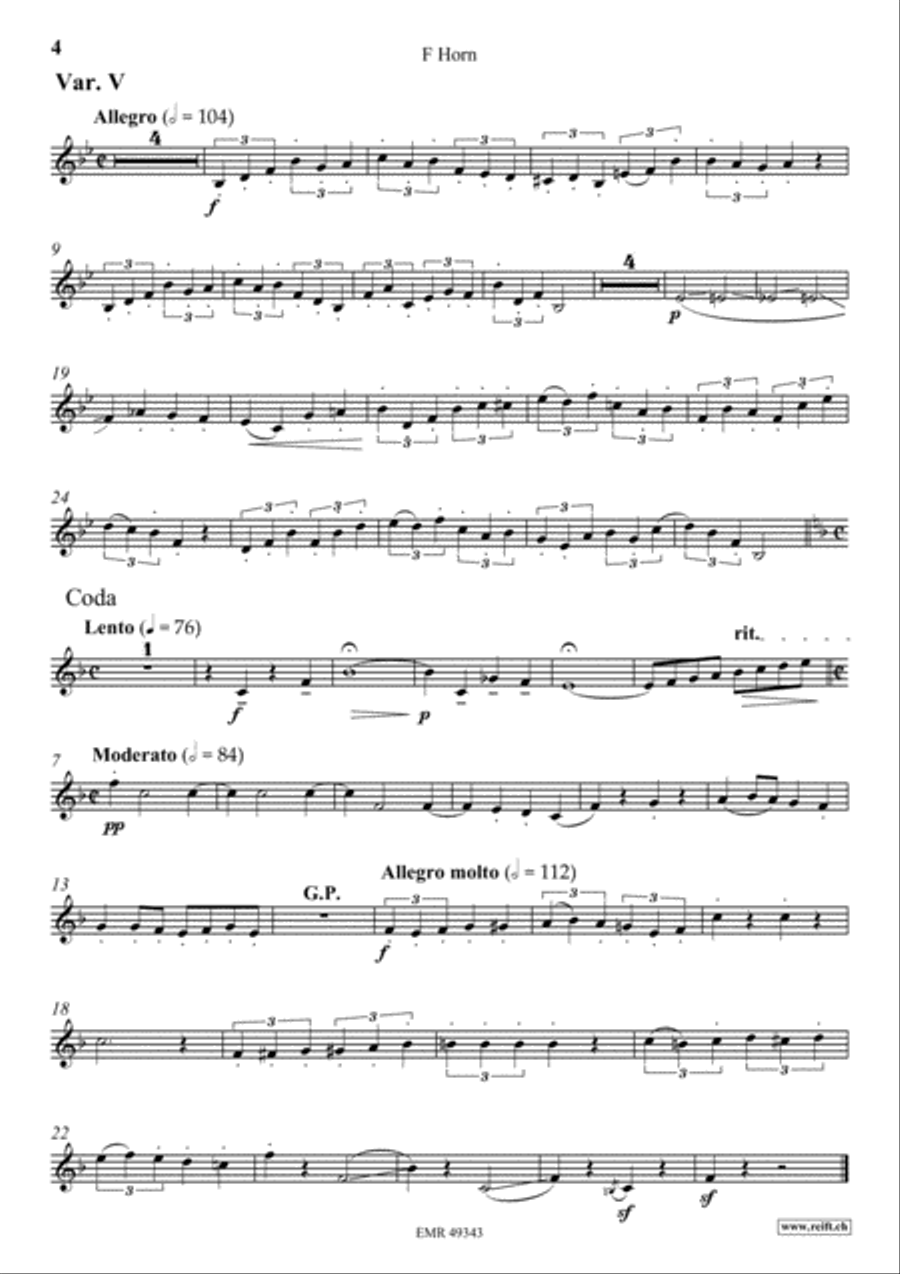Zurcher Marsch Horn scores gallery preview page 5