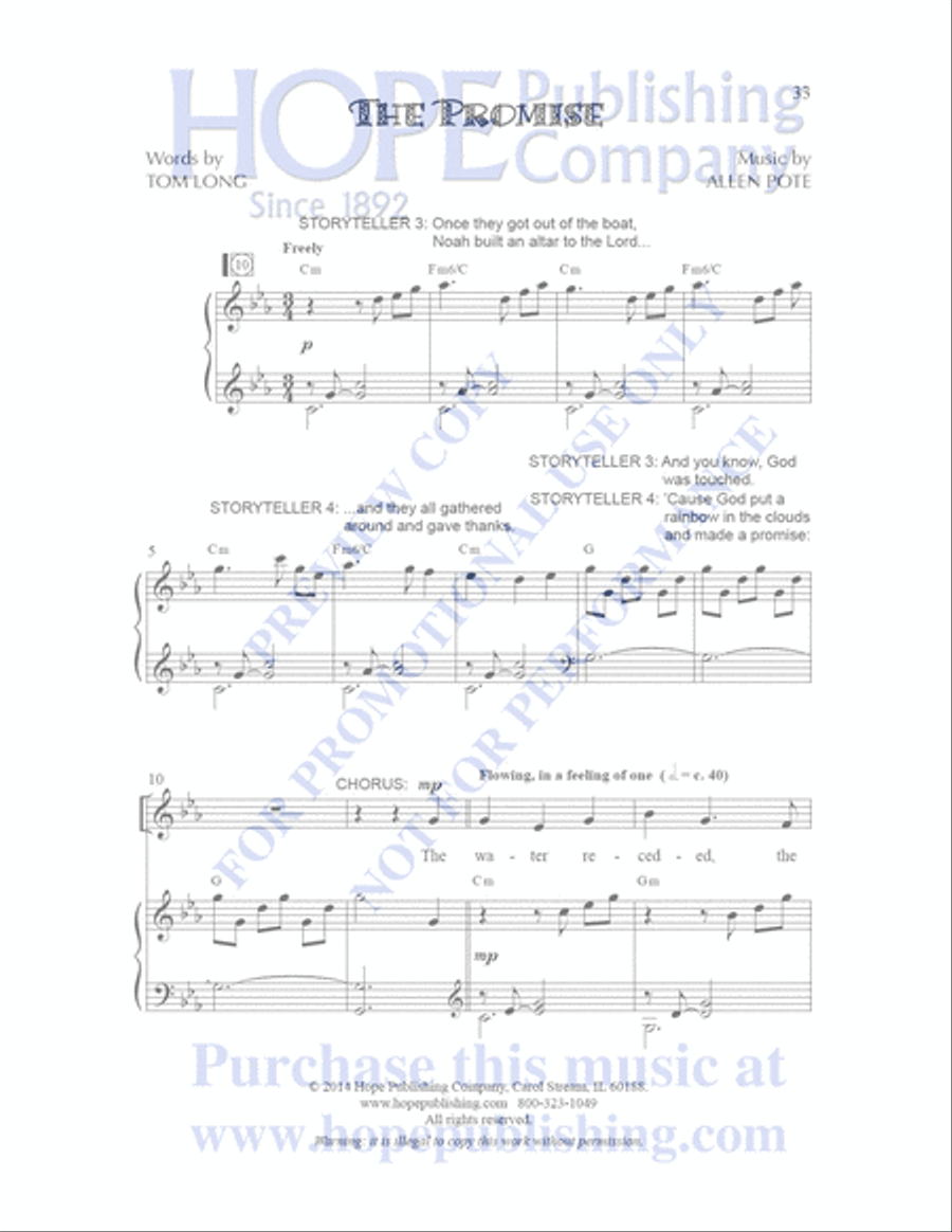 Sailor's Bible Children's Choir scores gallery preview page 34