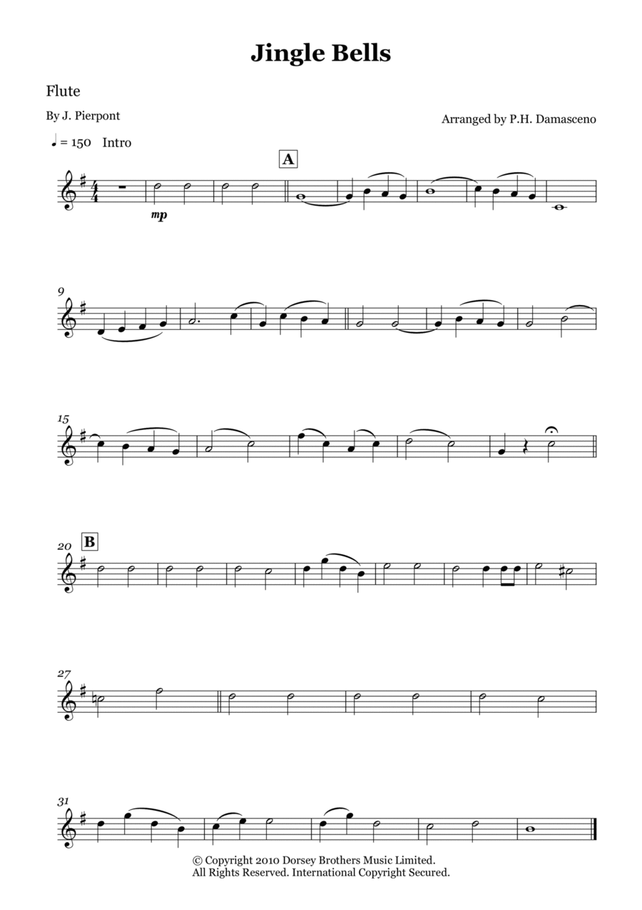 Jingle Bells Jingle Bells Woodwind Trio scores gallery preview page 1