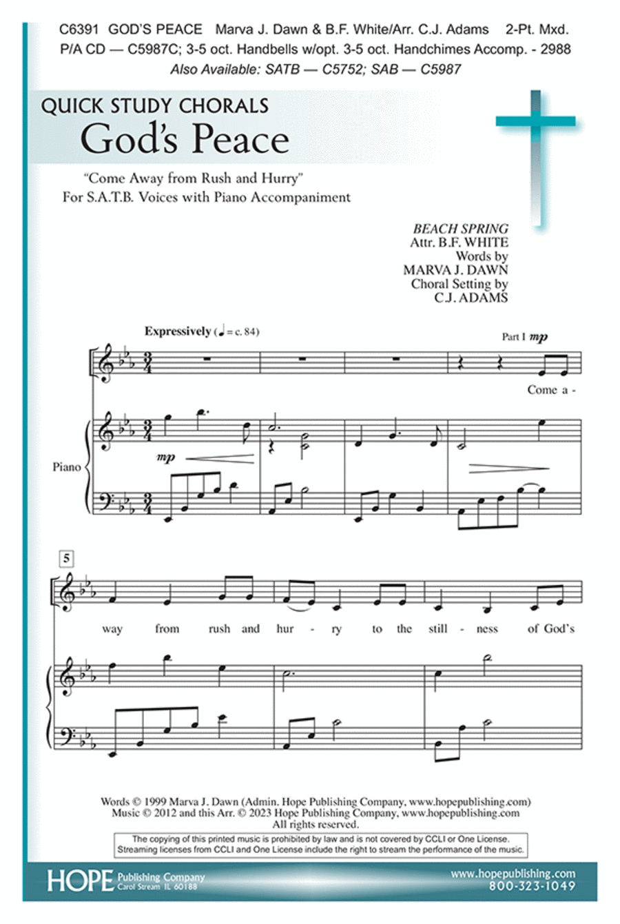 God's Peace 2-Part scores gallery preview page 1