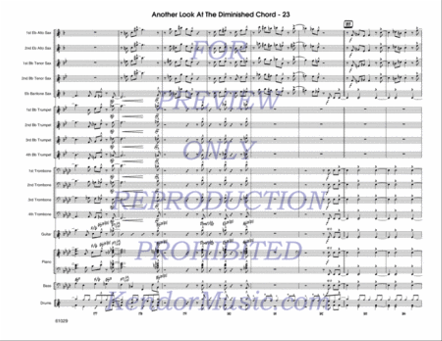 Another Look At The Diminished Chord Jazz Ensemble scores gallery preview page 24