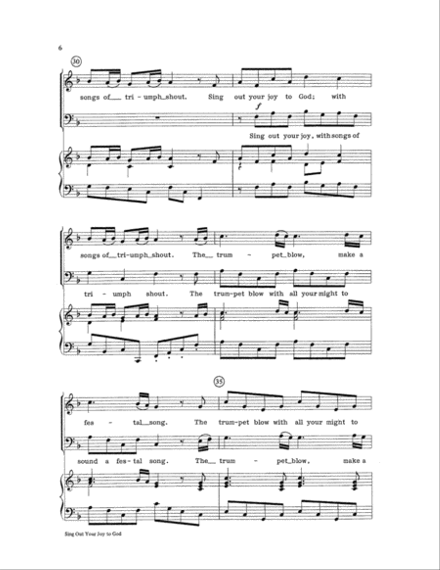 Sing Out Your Joy to God Sing Out Your Joy to God 2-Part scores gallery preview page 6